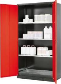 Chemikalienschrank rot 1950 x 1055 x 520 Produktbild