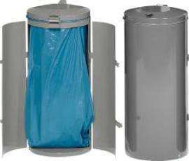 Abfallsammler-Doppeltür 120 l silber H 980 mm VAR Produktbild