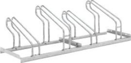 Fahrradparker Hoch/Tief einseitig, verzinkt L 1400 mm, 4 Plätze Produktbild