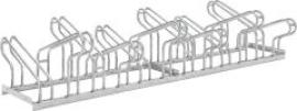 Fahrradparker Hoch/Tief zweiseitig, verzinkt L 2100 mm, 12 Plätze Produktbild