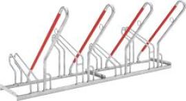 Fahrrad-Anlehnparker einseitig, verzinkt L 2000 mm, 4 Plätze Produktbild