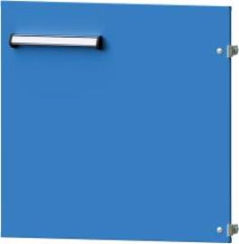 Format Tür Fronthöhe 510mm RAL 7035/5012 rechts anschlagend Produktbild