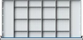 Schubladeneinteilungssatzfür FH 180-360mm 1/4 Teilung f.Schublade B1110xT540mm Produktbild