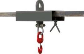 Lasthaken Stapler- Aufsatz für 1 Gabelzinke 400x210x510 mm RAL 7016, 1000 kg Produktbild