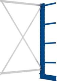 Kragarmregal L Anbaufeld B1330xT400xH2000 mm einseitig RAL 5010 4 Arme Traglast 220kg Produktbild