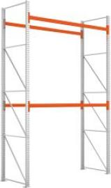 Palettenregal MULTIPAL B2700xT1100xH4400 mm Grundfeld 9 Plätze Fachlast 1400 kg Produktbild