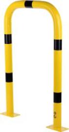 Rammschutzbügel B750xH1200xD76 mm gelb/schwarz Stahl verz. beschichtet Produktbild