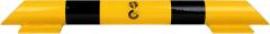 Rammschutzbalken L800xD76 mm verzinkt/gelb RAL1023 Produktbild