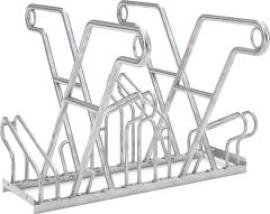 Fahrrad-Anlehnparker zweiseitig, verzinkt L 1080 mm, 4 Plätze Modell 2600 XBF Produktbild