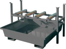 Einschubwanne mit konischen Wänden ohne Gitterrost, 240 ltr.1230x1230x320mm, RAL 7016 Produktbild