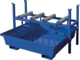 Einschubwanne mit konischen Wänden ohne Gitterrost, 240 ltr.1230x1230x320mm, RAL 5010 Produktbild