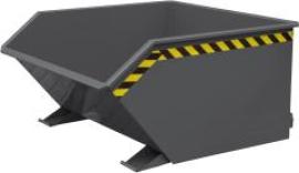 Kippbehälter 1000 l B1300xT1550xH750 mm RAL7016,Tragkraft 1500kg mit Abrollautomatik Produktbild