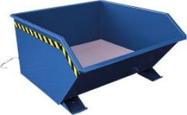 Spänekippbehälter 500 l B800xT1410xH680 mm RAL5010,Tragkraft 1000kg mit Lochblechboden Produktbild