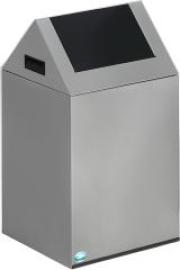 Wertstoffsammelgerät WSG 40 S silber Einwurfklappe anthrazit Produktbild