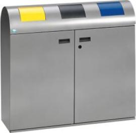 Wertstoffsammelstation WS 100R silber Produktbild