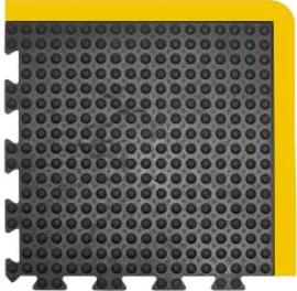 Anti-Ermüdungsmatte Bubblemat Connect Eckstück B50xL50 cm schwarz/gelb Produktbild