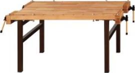 Anke Schreinerhobelbank B1500xT 1000xH850mm Plattenmaß B1500xT1000 mm4 Paar Alu-Rundbacken Produktbild