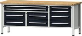 Anke Kastenwerkbank B2000xT700xH850mm RAL7035/7016 BMP: 50 mm 10 Schubladen Produktbild