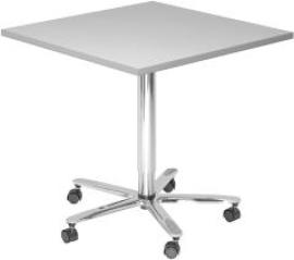 Stehtisch 800x800mm 720-1140 Grau Gestell Chrom Produktbild