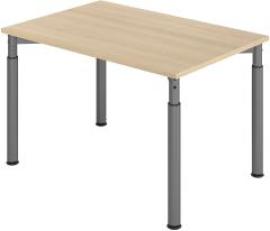 Schreibtisch 4-Fuß 1200x800 mm Eiche Produktbild