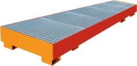 Auffangwanne mit geraden Wänden mit Gitterrost, 345 ltr. 2630x830x330mm,RAL 2004 Produktbild