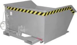 Spänebehälter SGU 750 l 1280xT1140xH680 mm RAL7005 Tragkraft 1000kg mit Lochblechboden Produktbild