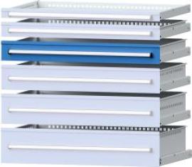Format Schublade B900xT600xFH120mm RAL 5012 Tragkraft 75kg Produktbild