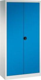 Flügeltürenschrank FORMAT4 Böden, 70kg Traglast H1950xB930xT400mm RAL 7035/5012 Produktbild