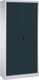 Flügeltürenschrank FORMAT4 Böden, 70kg Traglast H1950xB930xT400mm RAL 7035/7016 Produktbild