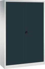 Flügeltürenschrank FORMAT4 Böden, 70kg Traglast H1950xB1200xT400mm RAL 7035/7016 Produktbild