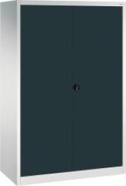 Flügeltürenschrank FORMAT4 Böden, 70kg Traglast H1950xB1200xT600mm RAL 7035/7016 Produktbild
