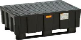 PE-Auffangwanne 250/2 B1205xT805xH430 mm Tragfähigkeit 600 kg mit Stahlgitterrost Produktbild