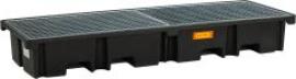 PE-Palettenauffangwanne 425/4e B2420xT880x360 mm Tragfähigkeit 1200 kg mit Stahlgitterrost Produktbild