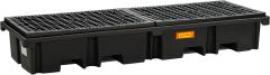 PE-Palettenauffangwanne 425/4e B2420xT880x390 mm Tragfähigkeit 1200 kg mit PE-Rost Produktbild