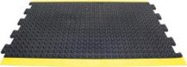 Anti-Ermüdungsmatte Bubblemat Naturkautschuk Mittelstück B90xL120 cm schwarz/gelb Produktbild