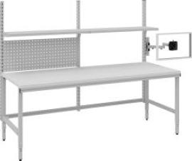 Systemtisch Multi4easy B2030xT800xH720-1020 mm Tischplatte Melamin manuell verstellbar Produktbild