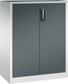 Beistellschrank B930xT500xH1200 mm RAL 7035/7016,2Fachböden Tragkraft 70kg Produktbild