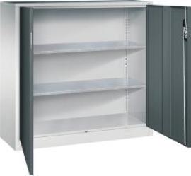 Beistellschrank B1200xT400xH1200 mm RAL 7035/7016,2Fachböden Tragkraft 70kg Produktbild