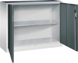 Beistellschrank B1200xT400xH1000 mm RAL 7035/7016,1Fachboden Tragkraft 70kg Produktbild