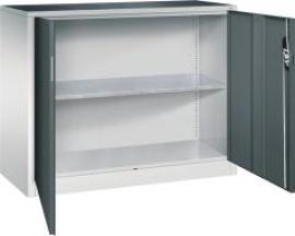 Beistellschrank B1200xT500xH1000 mm RAL 7035/7016,1Fachboden Tragkraft 70kg Produktbild