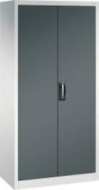 Flügeltürenschrank B930xT500xH1950 mm RAL7035/7016,8Schubladen mit Trennwand,6Fachböden Produktbild