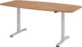 Konferenztisch elektrisch 2200x1030/830x720-1190 Nussbaum Produktbild