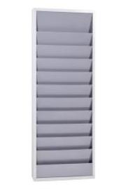 Planungstafel für A4 Werkstatt, zweireihig grau / grau B554xT74XH1278 mm Produktbild