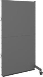 Akustik-Stellwand mobil B625xT740XH2000mm RAL 7037 Anbaufeld Dämmmaterial Kl- B1 Produktbild