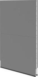 Akustik-Wandelement B1250xT100xH2000mm RAL7037 geschlossen Dämmmaterial Kl- B1 Produktbild