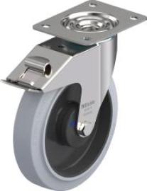 Lenkrolle m. Feststeller Rad-D200mm Gummi LEX-POEV 200XKA-FI-SG-GKN Produktbild