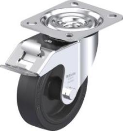 Lenkrolle m. Feststeller Rad-D100mm Gummi L-POEV 100R-FI Produktbild