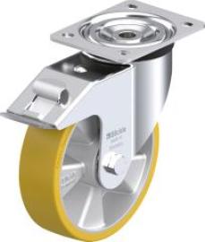 Lenkrolle m. Feststeller Rad-D180mm Polyurethan L-ALTH 180K-FI Produktbild