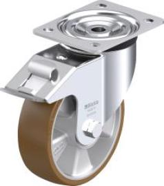 Lenkrolle m. Feststeller Rad-D160mm Polyurethan L-ALB 160K-FI Produktbild