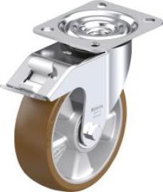 Lenkrolle m. Feststeller Rad-D125mm Polyurethan L-ALB 125K-FI Produktbild